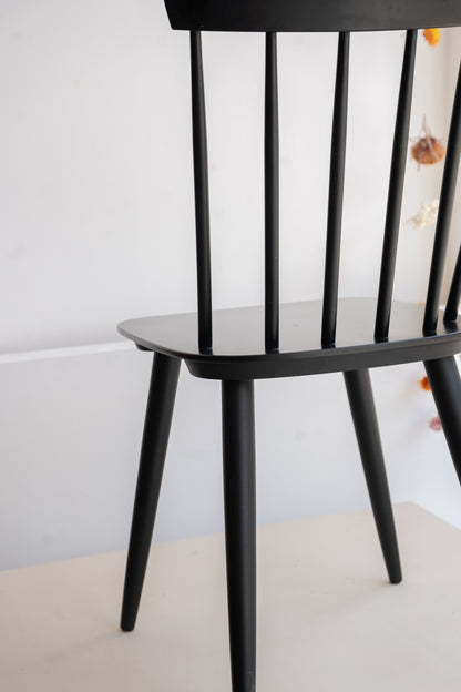 Ebonised Stick Back Chair by Ky Varjonen, (1950s) Finland