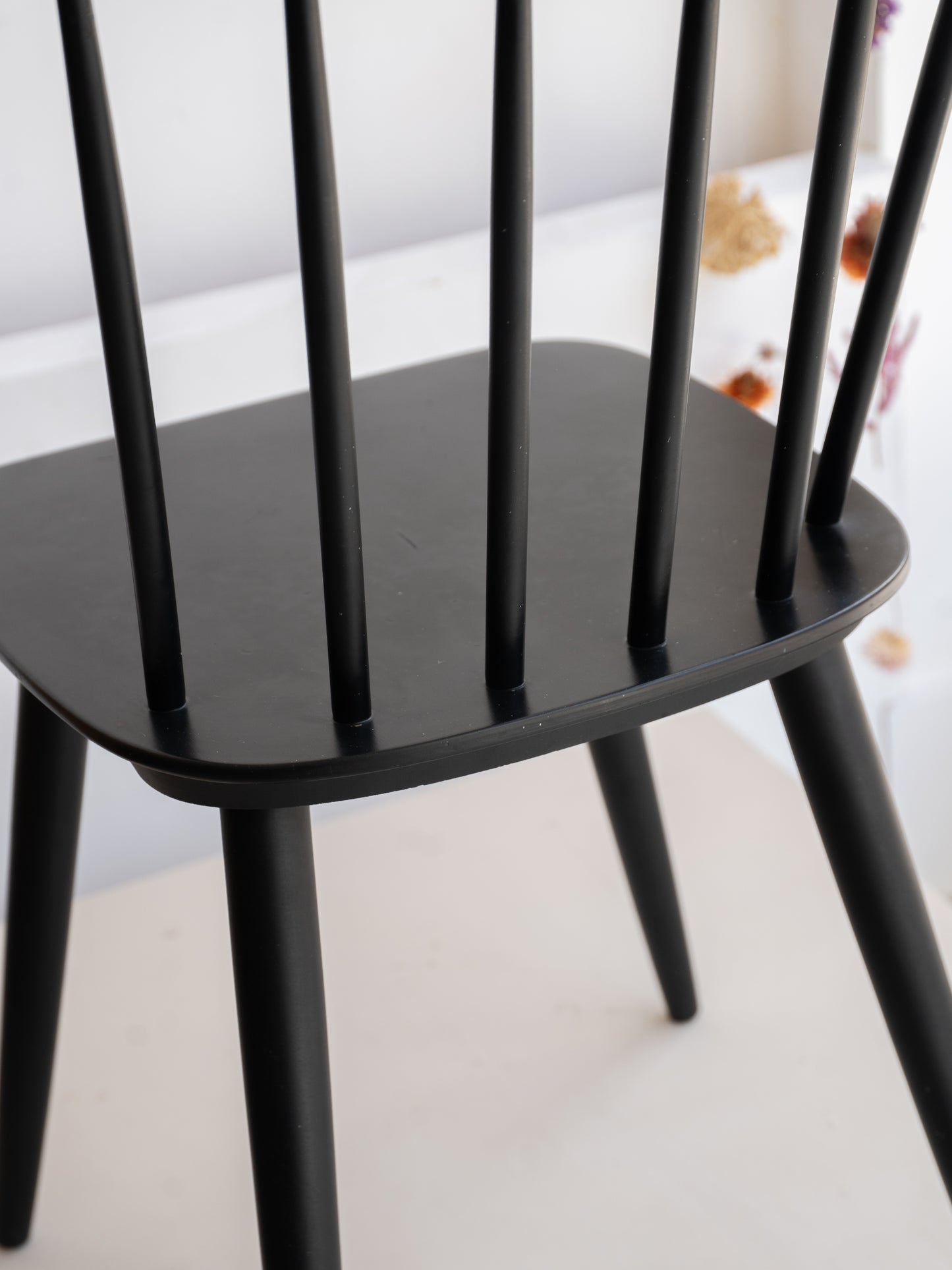 Ebonised Stick Back Chair by Ky Varjonen, (1950s) Finland