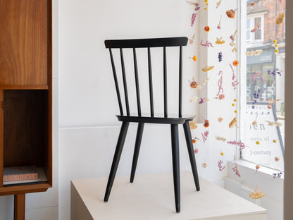 Ebonised Stick Back Chair by Ky Varjonen, (1950s) Finland