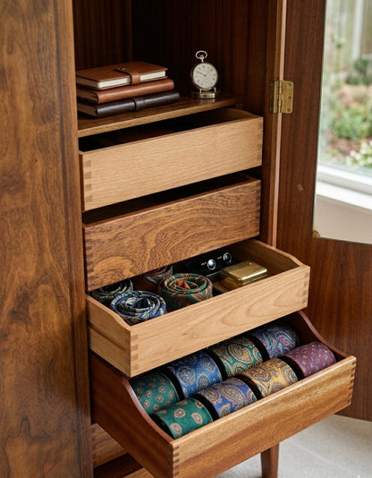 Walnut Wardrobe by Vanson, United Kingdom, 1960s