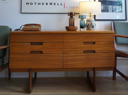 'Q Range' Teak Mini Sideboard by Günther Hoffstead for Uniflex Furniture (1960s) UK