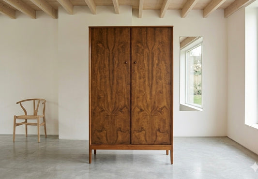 Walnut Wardrobe by Vanson, United Kingdom, 1960s
