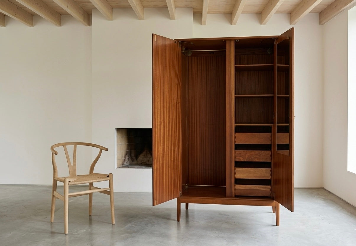 Walnut Wardrobe by Vanson, United Kingdom, 1960s