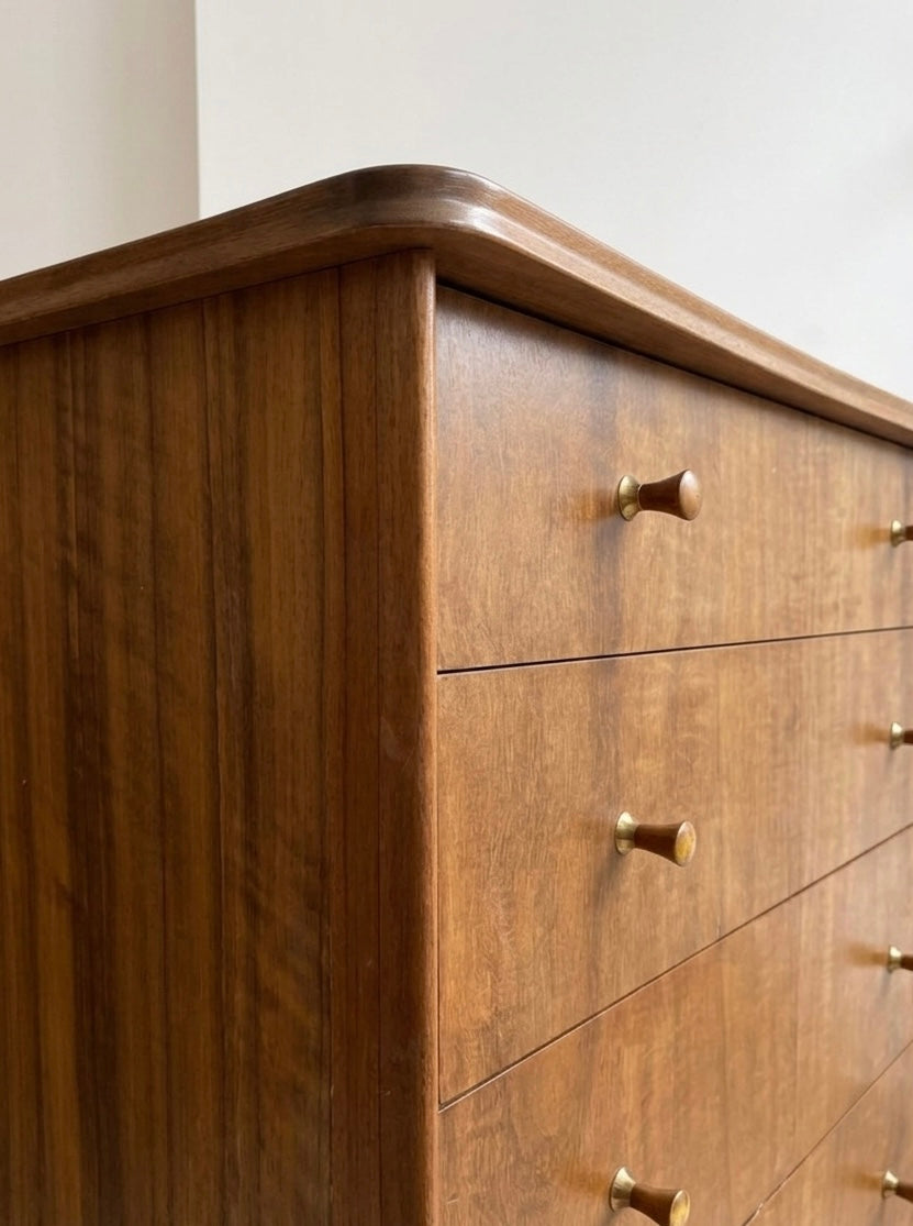 1950s Walnut Chest Of Drawers by Vanson (UK)