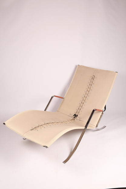 FK-87 Grasshopper Chaise Lounge by Fabricius &amp; Kastholm for Alfred Kill, 1960s (2 available)