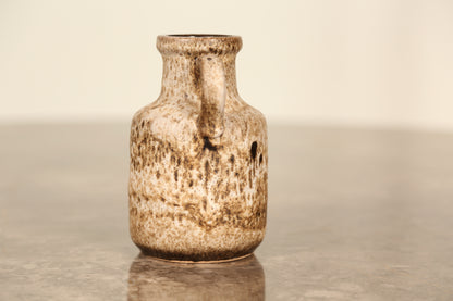 West German Fat Lava vase with single handle (1960s)