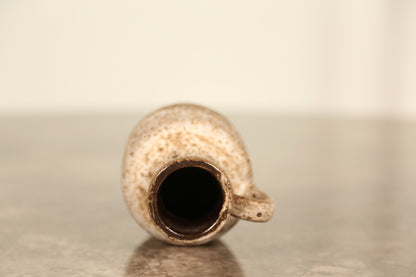 West German Fat Lava vase with single handle (1960s)