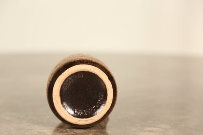 West German Fat Lava vase with single handle (1960s)