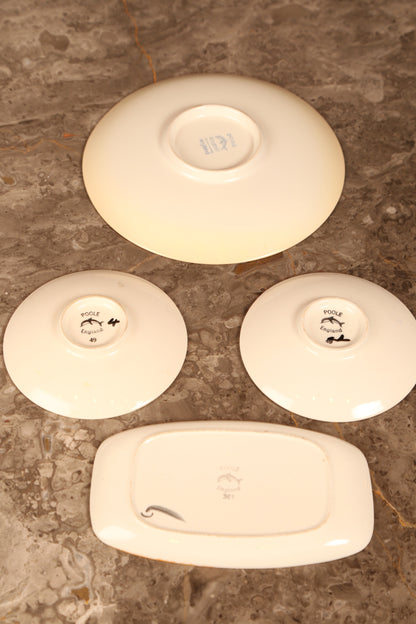 A Poole Delphis studio range plate 1960s (UK)