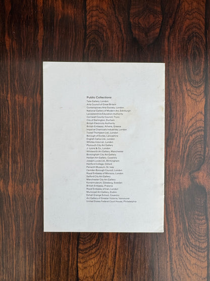 John Milne, Gilbert Parr Gallery Exhibition Catalogue