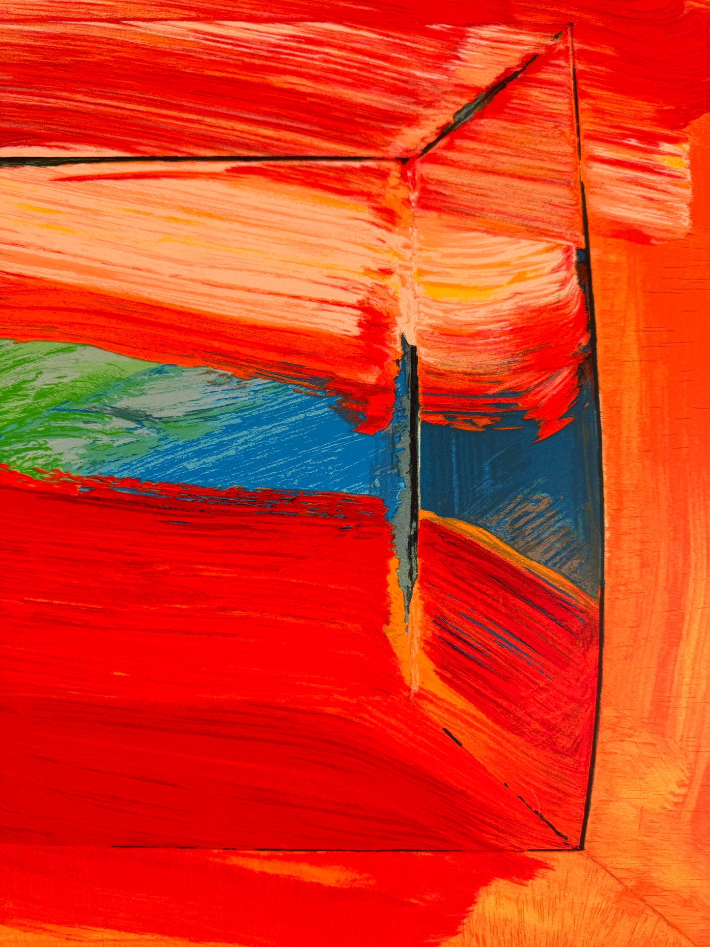 Large Sir Howard Hodgkin (1923-2017), 'The Sky's the Limit',  screen print, edition of 500 by The Lincoln Center