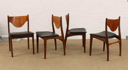 Set of Four Dining Chairs by Ib Kofod-Larsen for G-Plan (1960s)