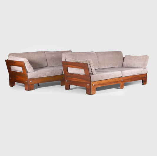 Pair of Rosewood Sofas by Sigurd Ressel for Vatne Møbler, (1960s) Norway