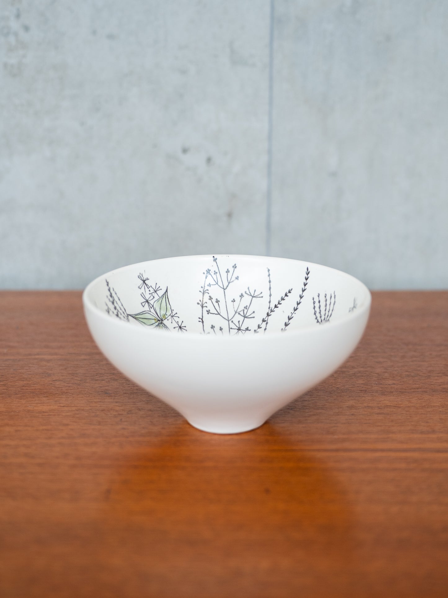Stavangerflint Hand-Painted Ceramic Bowl, Norway (1960s)