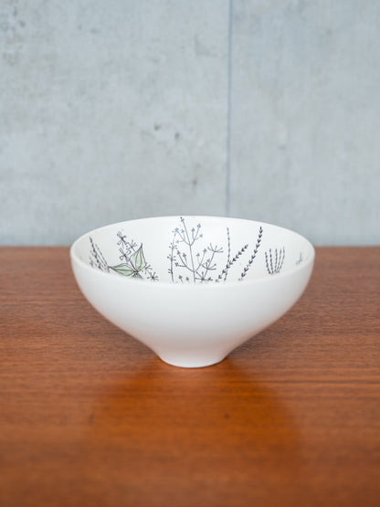Stavangerflint Hand-Painted Ceramic Bowl, Norway (1960s)