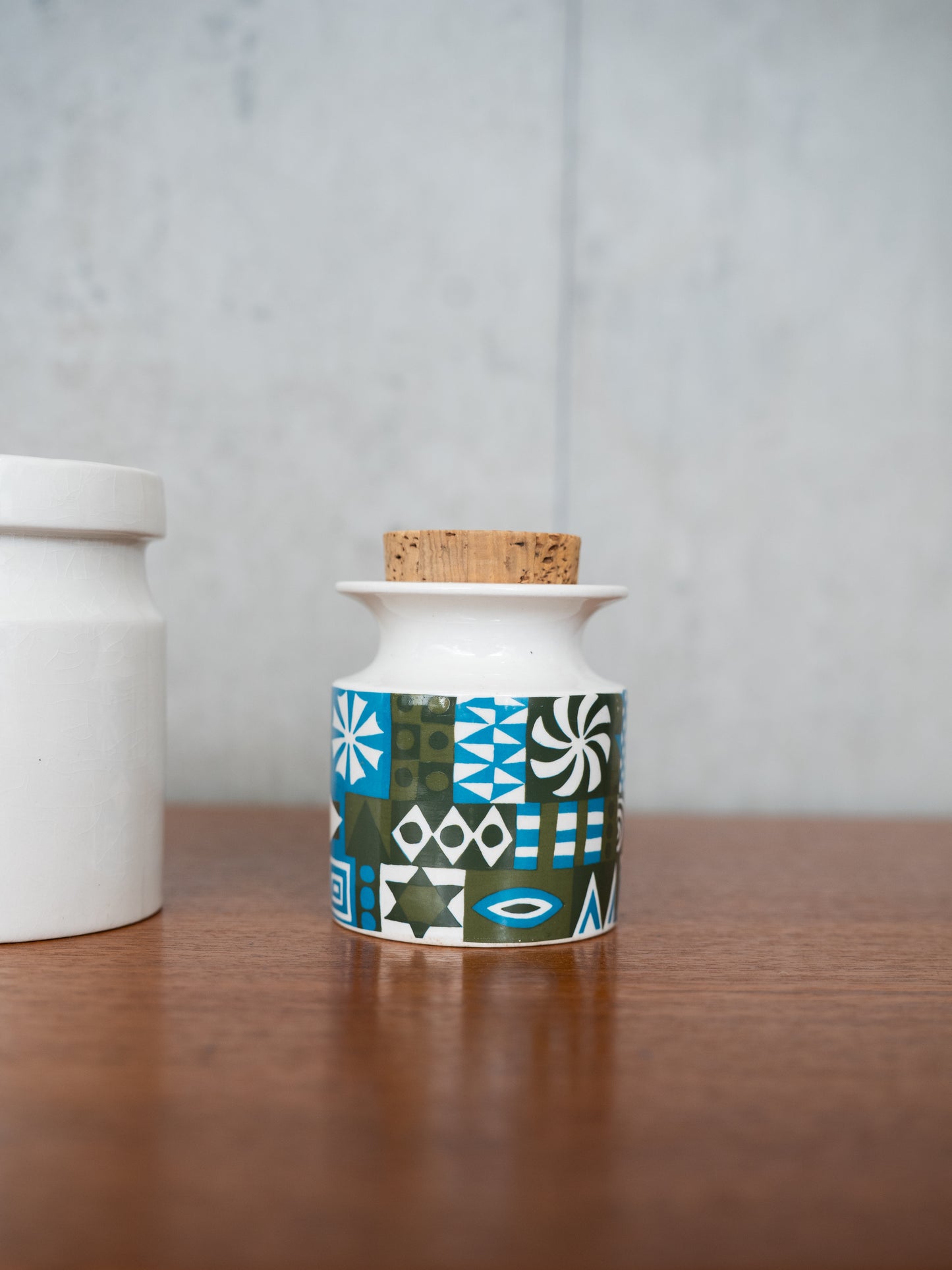 Small Storage Jar with Cork Lid by Susan Williams-Ellis for Portmeirion Pottery