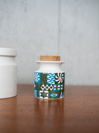 Small Storage Jar with Cork Lid by Susan Williams-Ellis for Portmeirion Pottery