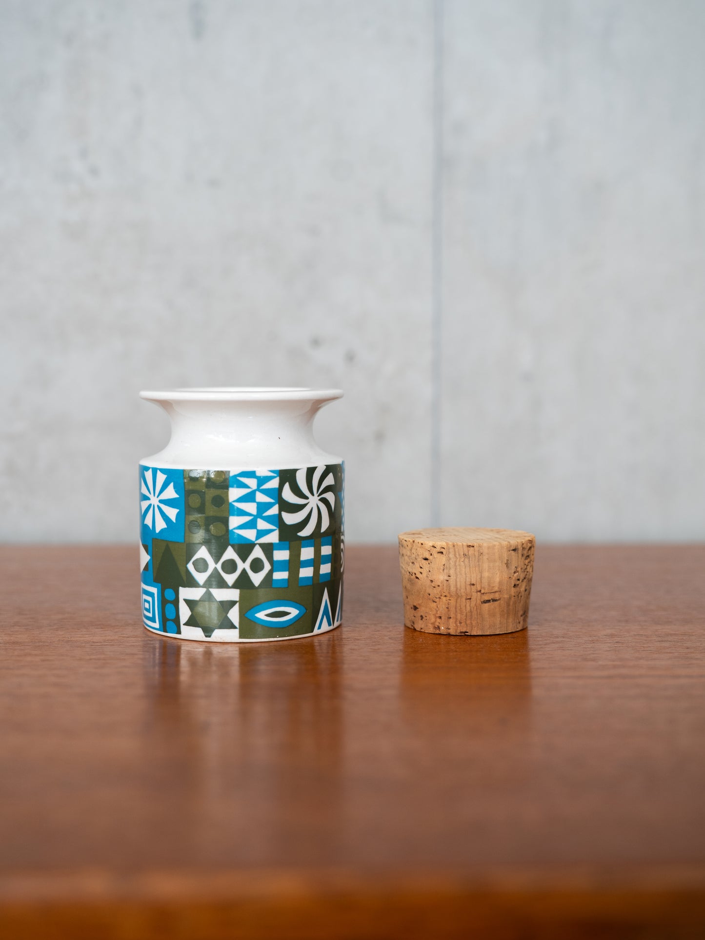 Small Storage Jar with Cork Lid by Susan Williams-Ellis for Portmeirion Pottery