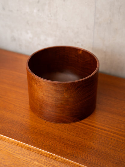 1970s Danish teak wood sculptural bowl, stamped 'Denmark'