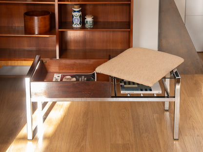 Chippy Heath Furniture Ltd, High Wycombe Telephone Seat &amp; Table Circa 1970s,