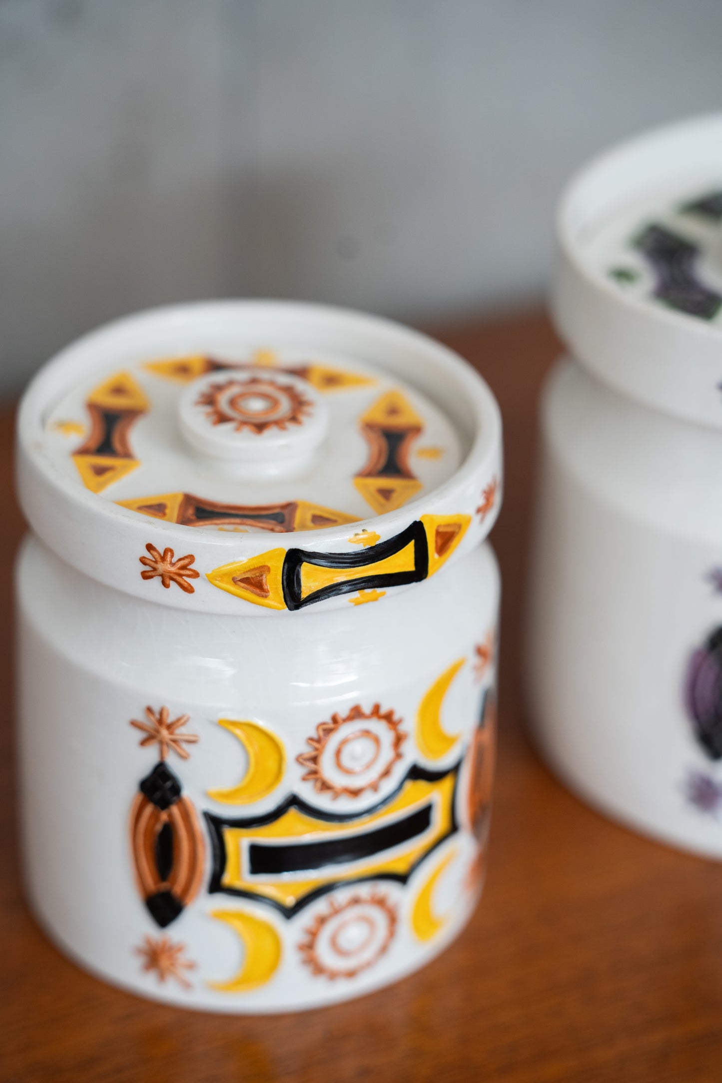 Yellow Portmeirion ‘Samarkand’ Lidded Storage Jar by Susan Williams-Ellis, England, 1960s