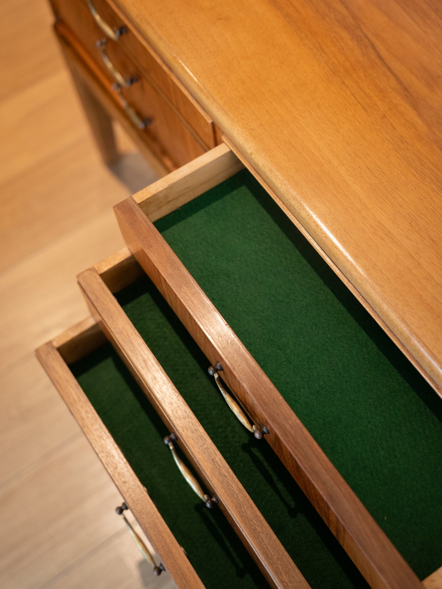 Low Walnut Chest of Drawers, Ole Wanscher (1940s) Denmark
