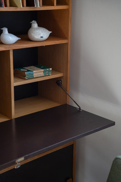 Teak and Painted Wooden Cabinet Domino Møbler, Denmark (1960s)