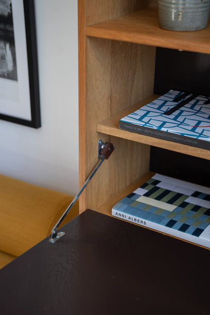 Teak and Painted Wooden Cabinet Domino Møbler, Denmark (1960s)