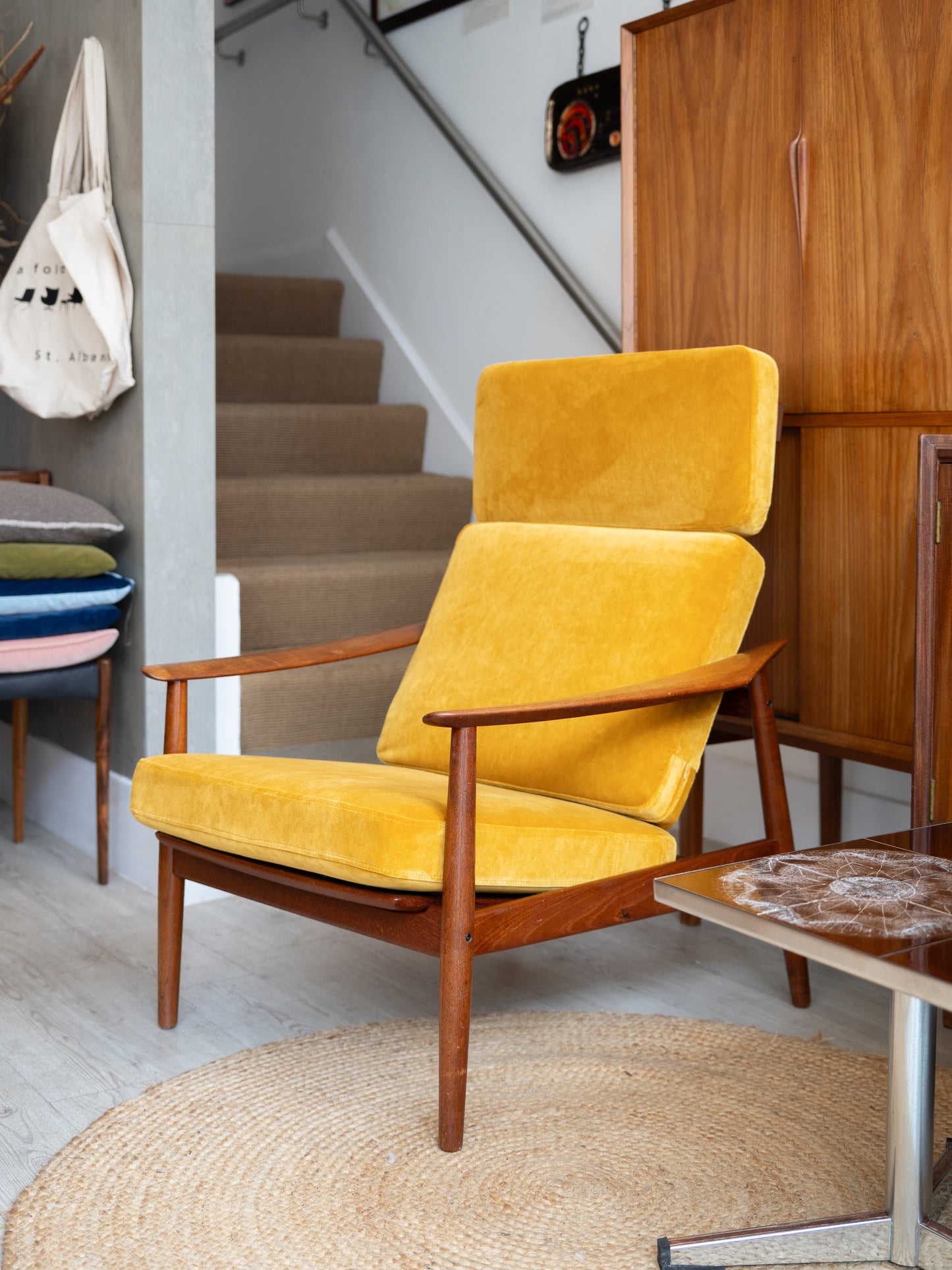 Model FD-164 reclining Armchair by Arne Vodder for France & Son