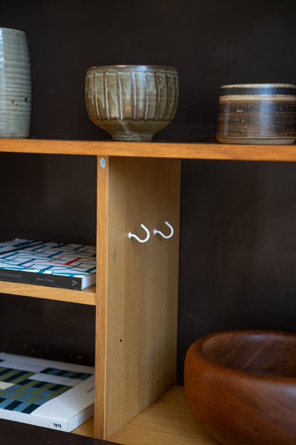 Teak and Painted Wooden Cabinet Domino Møbler, Denmark (1960s)