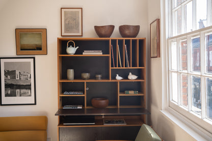 Teak and Painted Wooden Cabinet Domino Møbler, Denmark (1960s)
