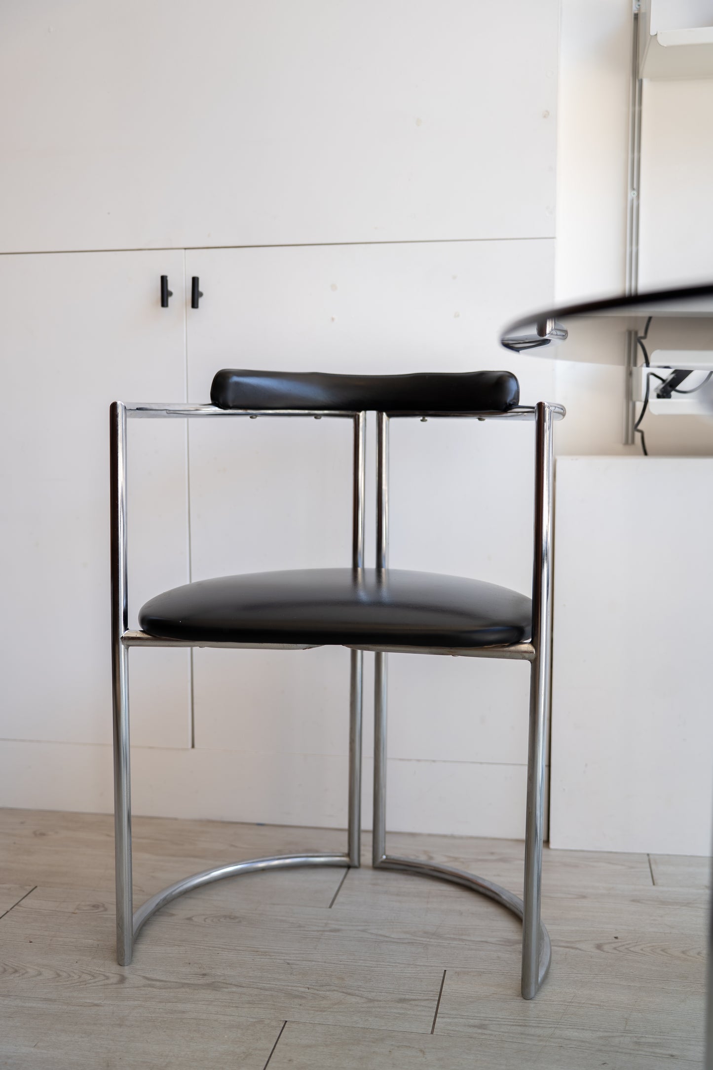 ON HOLD Italian Smoked Glass & Chrome Dining Set by La Metal Arredo Paderno D. Milano, Italy (1970s)