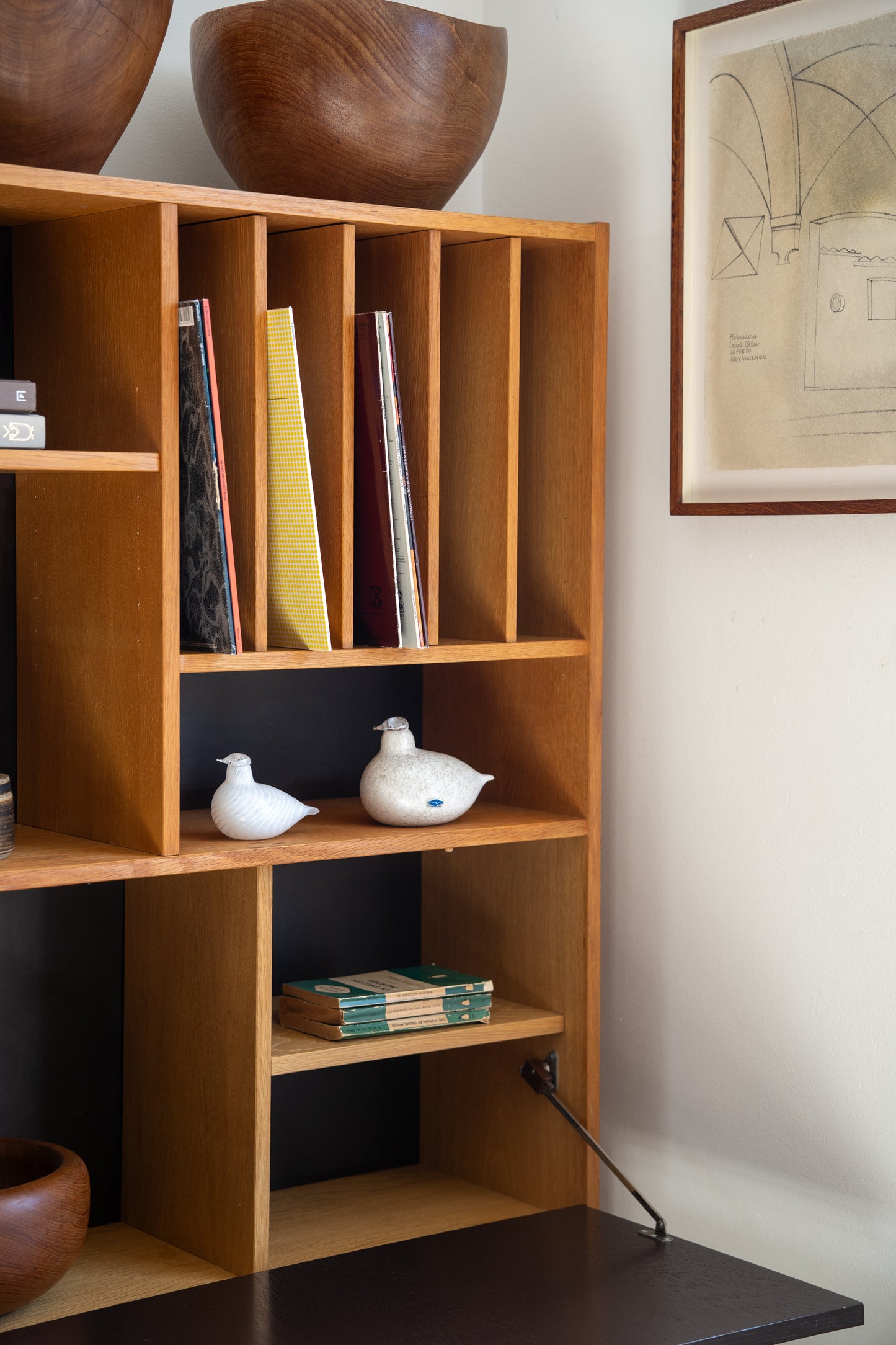 Teak and Painted Wooden Cabinet Domino Møbler, Denmark (1960s)