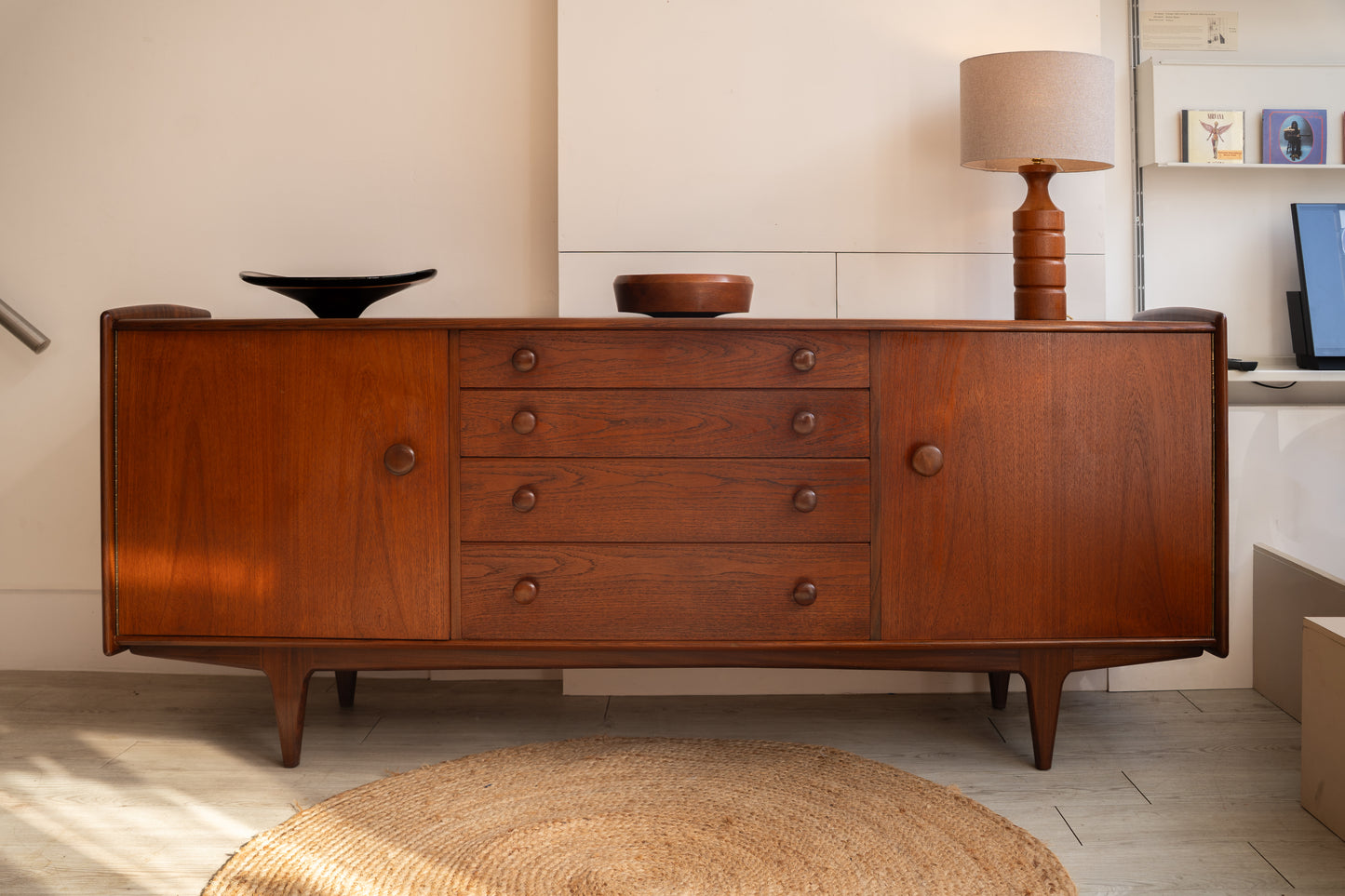 Afromosia and Teak Sideboard by John Herbert for Younger, (1960s) UK