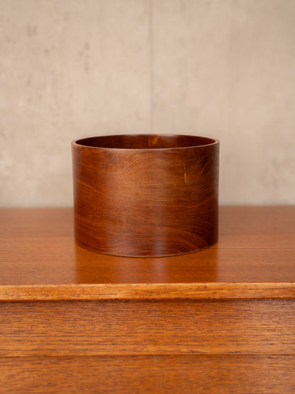 1970s Danish teak wood sculptural bowl, stamped 'Denmark'