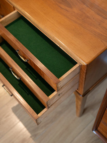 Low Walnut Chest of Drawers, Ole Wanscher (1940s) Denmark