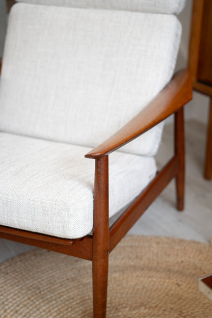 FD-164 Lounge Chair by Arne Vodder for France & Son, Denmark, 1960s ON HOLD