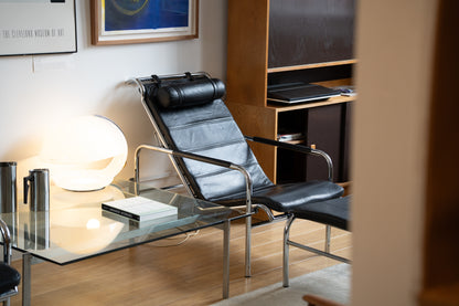 Pair of Genni Armchairs and Footstool, by Gabriele Mucchi for Zanota
