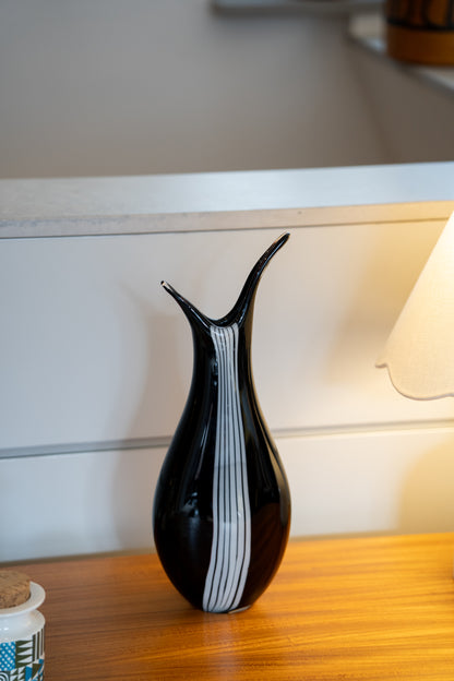 Vicke Lindstrand (Swedish, 1904–1983) Zebra Vase for Kosta (Sweden), circa 1950s