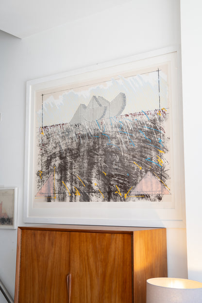 Michael Kenny (1941–1999)  Screenprint  Hills and River Shores, c.1980
