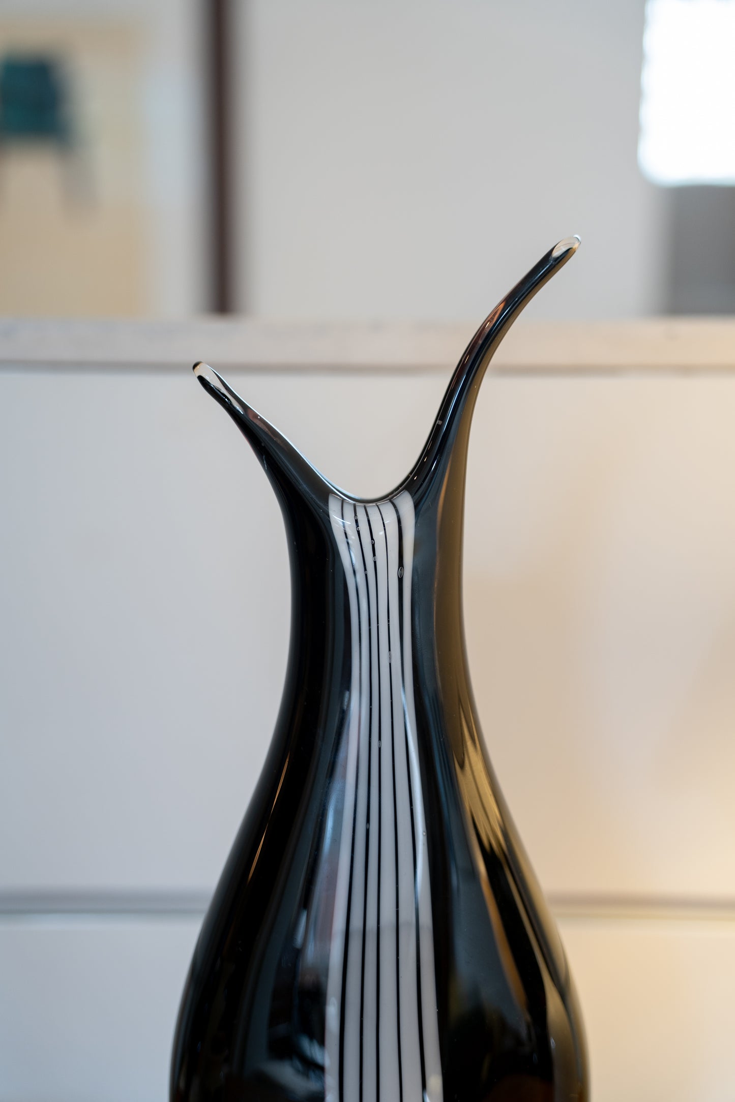 Vicke Lindstrand (Swedish, 1904–1983) Zebra Vase for Kosta (Sweden), circa 1950s
