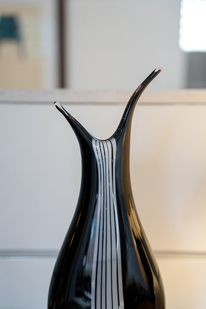 Vicke Lindstrand (Swedish, 1904–1983) Zebra Vase for Kosta (Sweden), circa 1950s