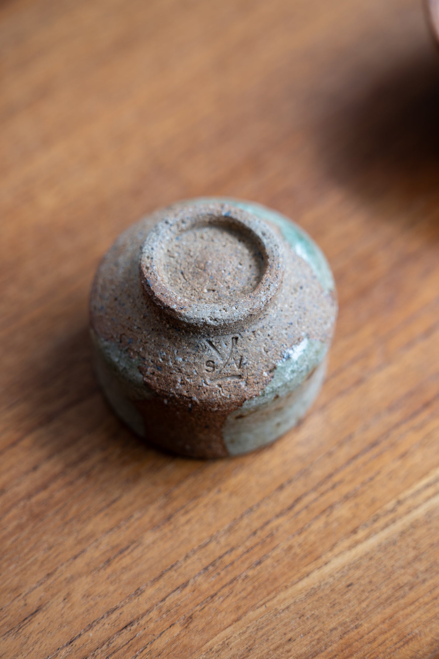 Celadon-Green Glaze Stoneware Bowl by Audrey Stockwin