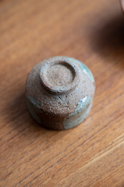Celadon-Green Glaze Stoneware Bowl by Audrey Stockwin