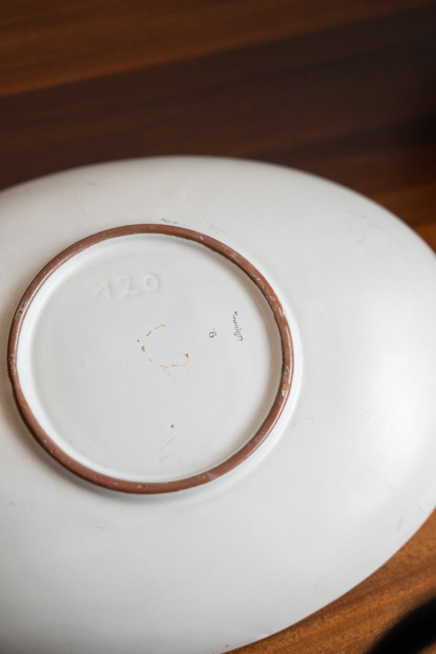 1950s Hand Painted Ceramic Charger