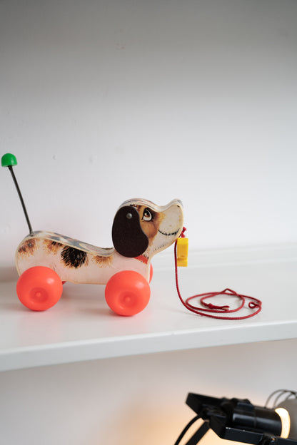 Vintage 1965 Fisher-Price Little Snoopy Pull Toy Model 693