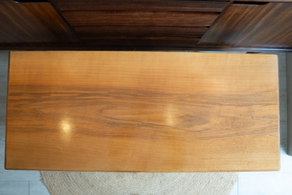 Low Walnut Chest of Drawers, Ole Wanscher (1940s) Denmark