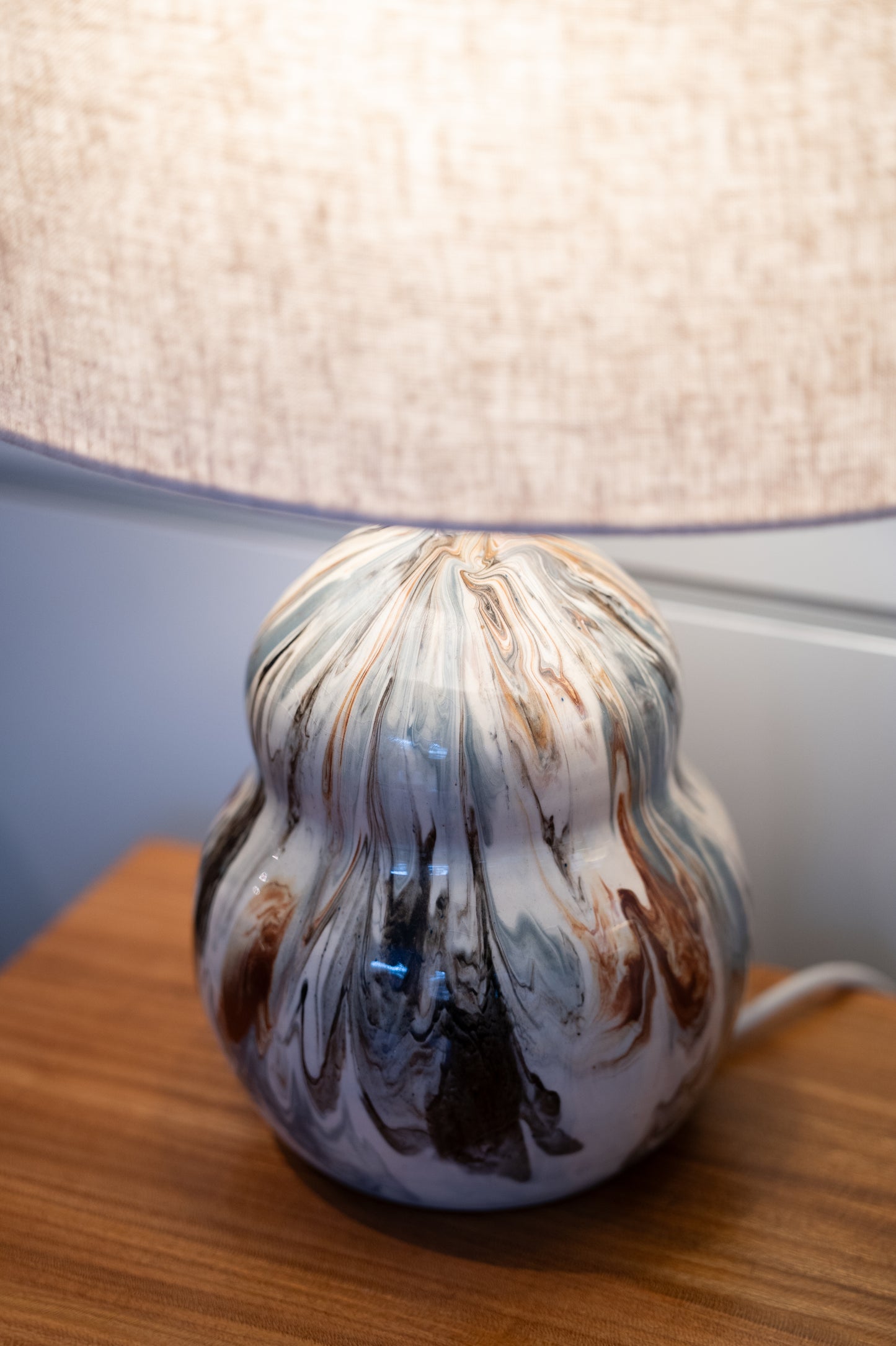 Pottery Lamp and Shade by Martin Pettinger for Somerset (1960s) UK