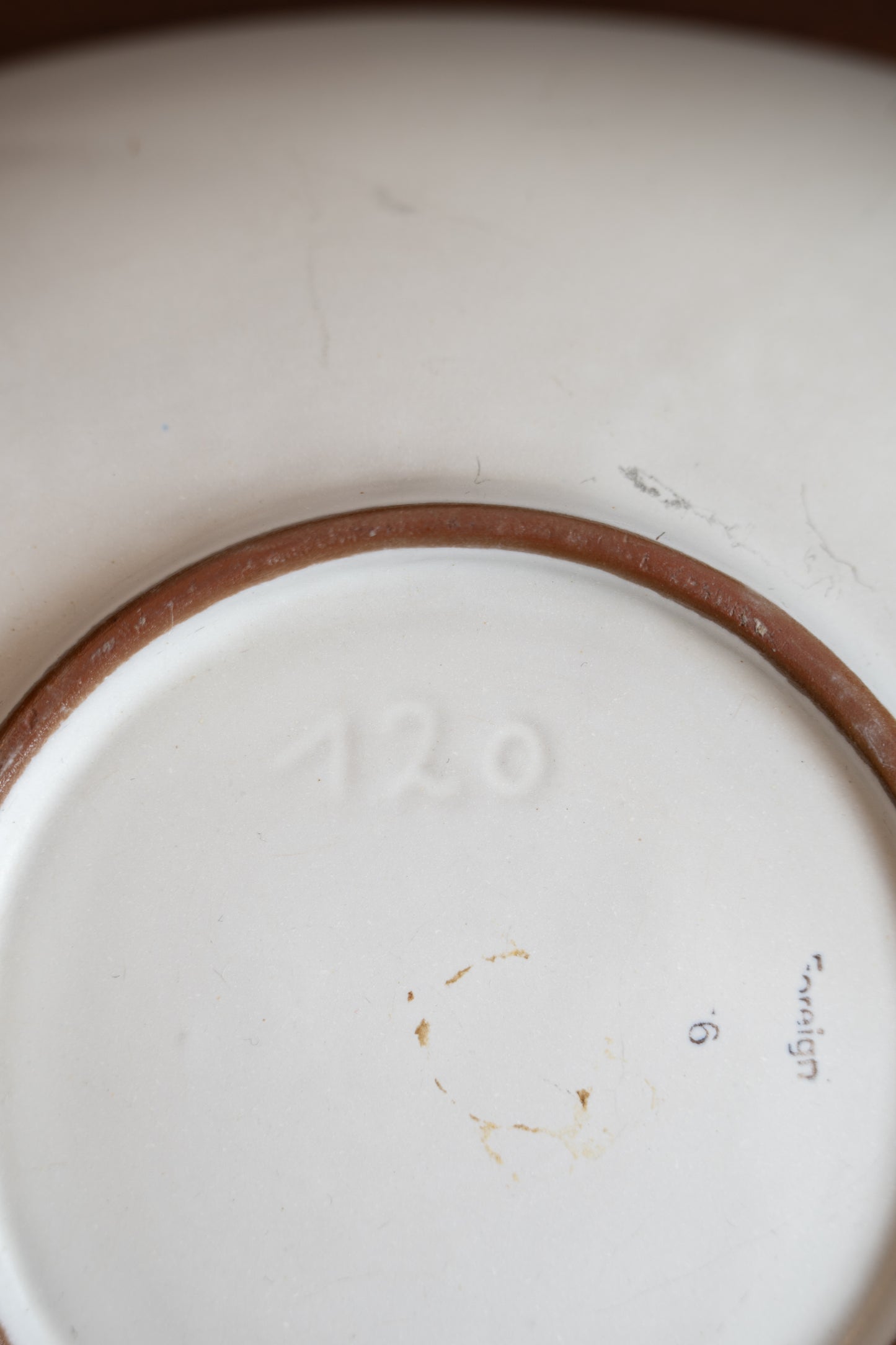 1950s Hand Painted Ceramic Charger
