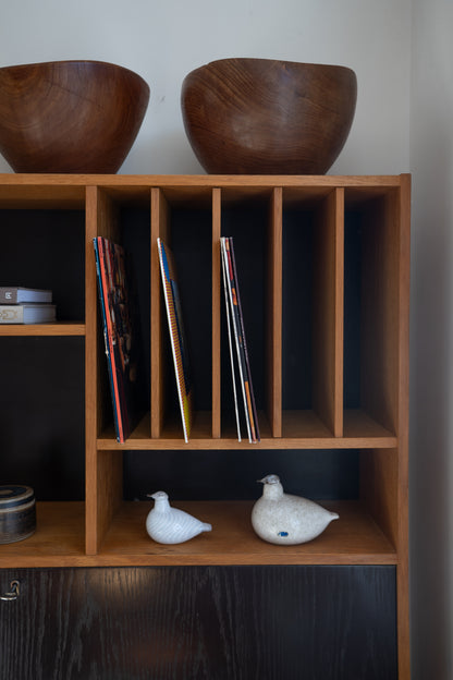 Teak and Painted Wooden Cabinet Domino Møbler, Denmark (1960s)